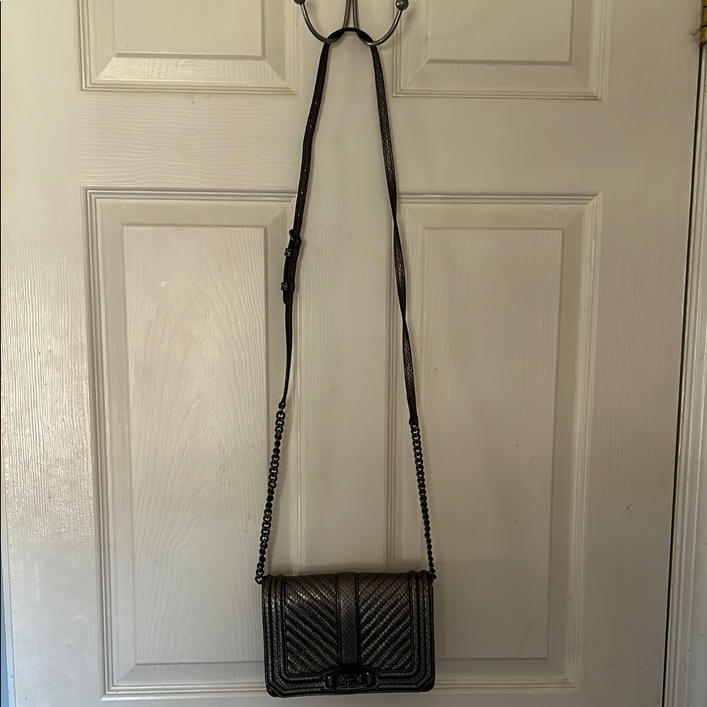 Black Quilted Crossbody Bag